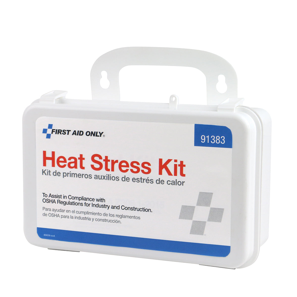 Heat Stress Kit, Medium, Plastic Case, 8.25"x5.5"x3", Includes: (4) Electrolyte Powder Drink Mix, (2) Instant Cold Pack, (2) Disposable Thermometer, (1) Emergency Blanket, (1) Waterproof Tape - 1/2"x5yd, and (2) Emergency Waterpacks - 4oz (DROP SHIP ONLY - $150 Minimum Order)