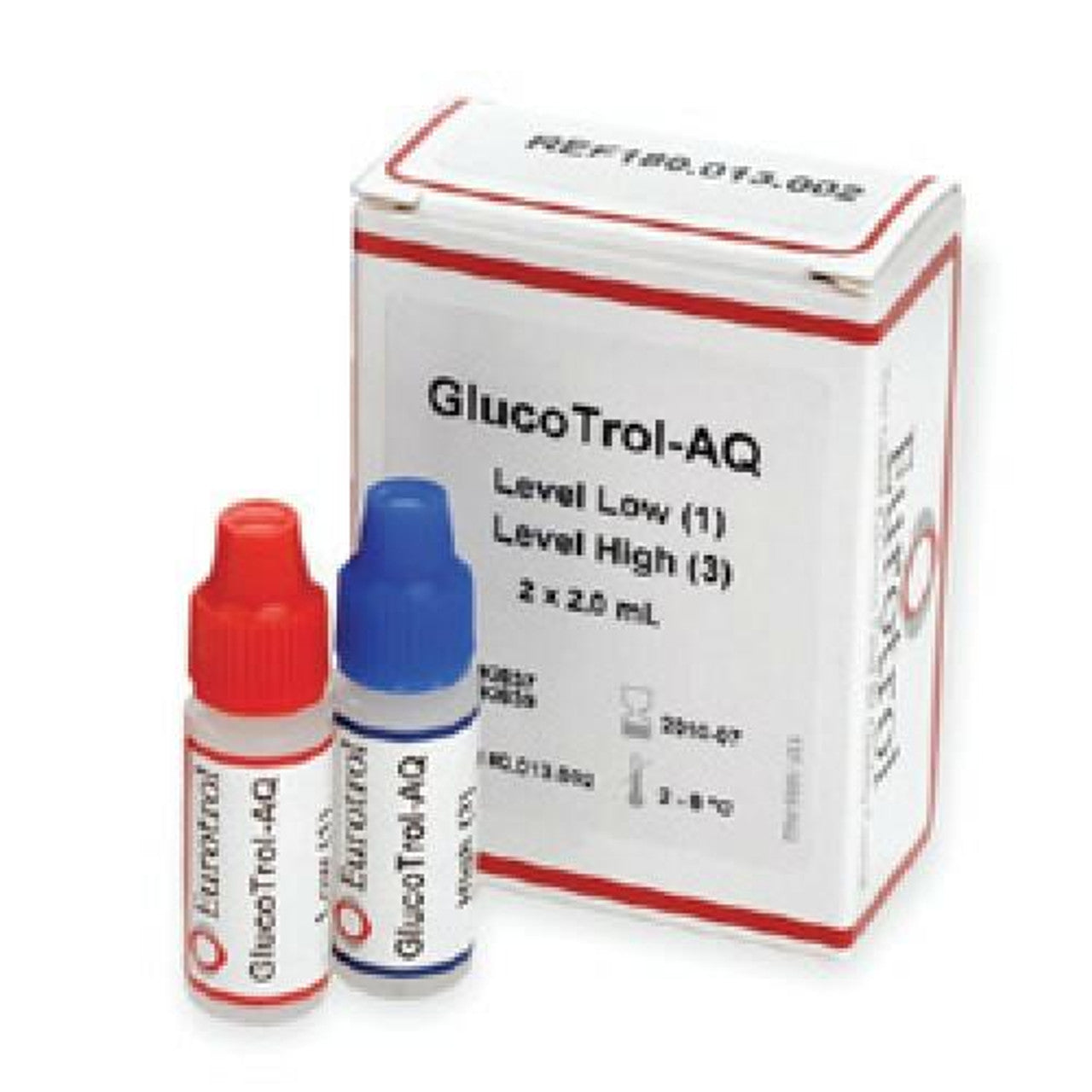 Glucose Control Solution, Low & High, 1 vial of each, 2 vials/bx