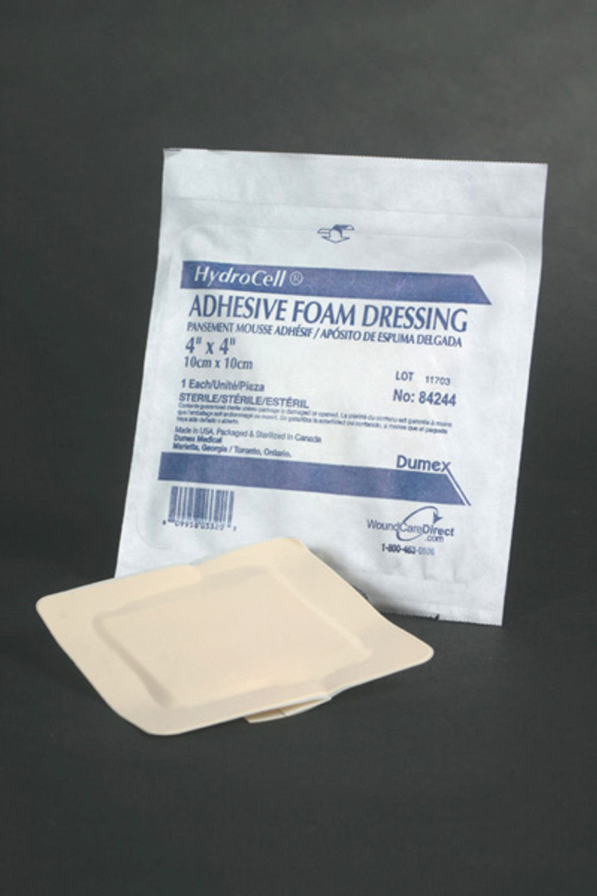 Adhesive, Foam Dressing, 4" x 4", Sterile, 10/bx, 4 bx/cs