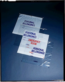 Bag with Rigid Handle, 22" x 19" x 3", White/ Printed, 250 rl/cs