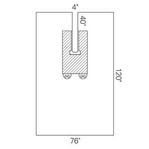 Minor Procedure Fenestrated Drape, Absorbent, 38" x 24", Non-Sterile, 56 ea/cs (72 cs/plt)