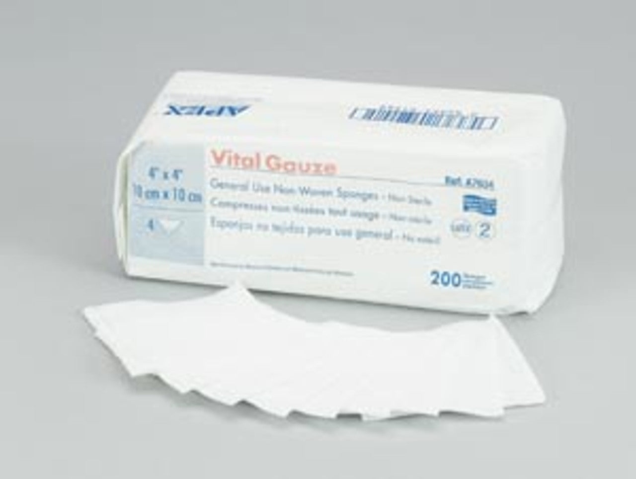 Gauze Sponge, 8" x 4", 12-Ply, Sterile 2s, 50/pk, 20pk/cs