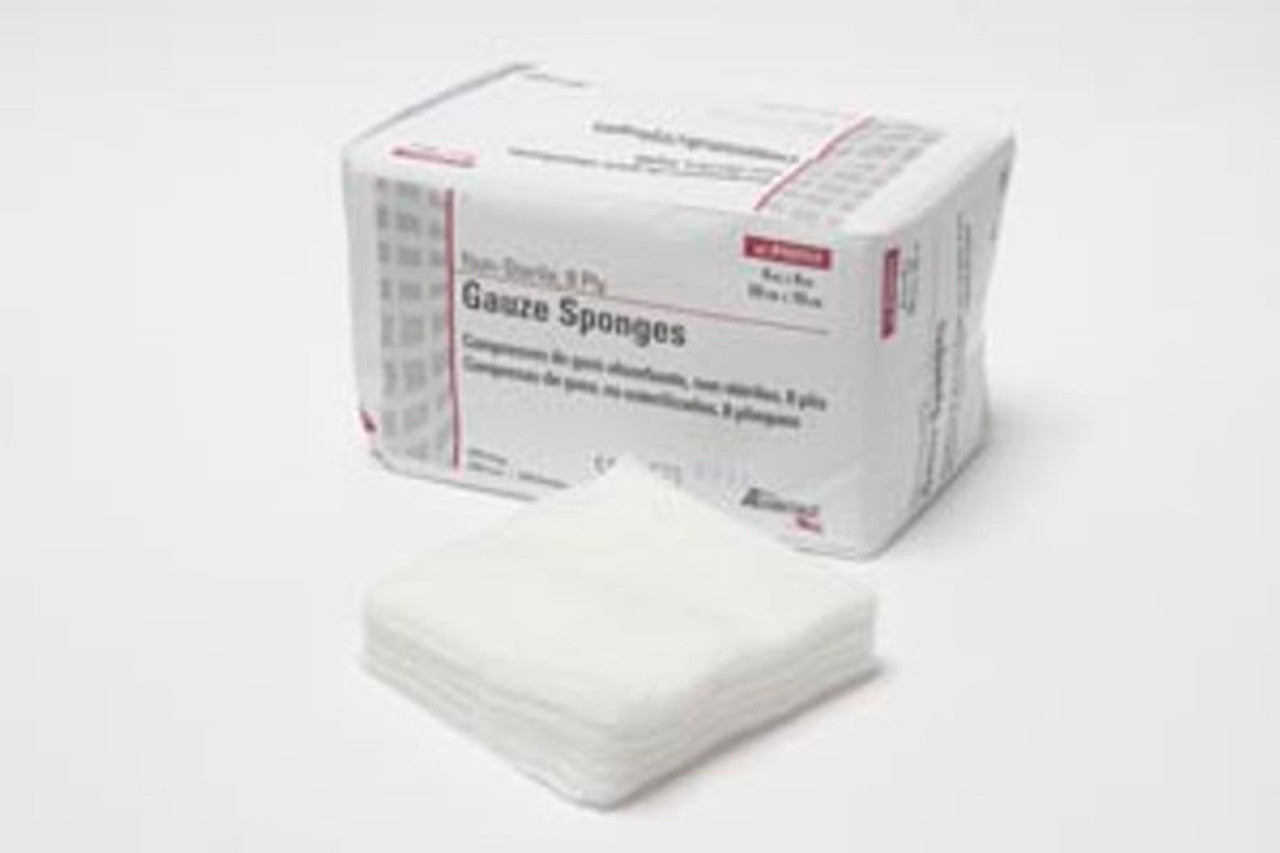 Non-Woven Gauze Sponge, 2" x 2", Non-Sterile, 4-Ply, 200/slv, 20 slv/cs (95 cs/plt) 