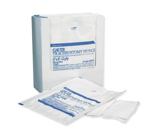 Drain Sponge, Gauze, Non-Woven, 8" x 4", 4-Ply, 2000/cs
