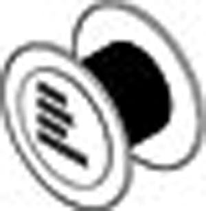 2 Silk Spool, Black Braided, 50 yds