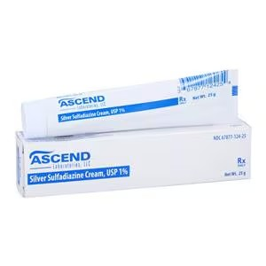 Silver Sulfadiazene Topical Cream 1% Tube 25gm Each (4218897)