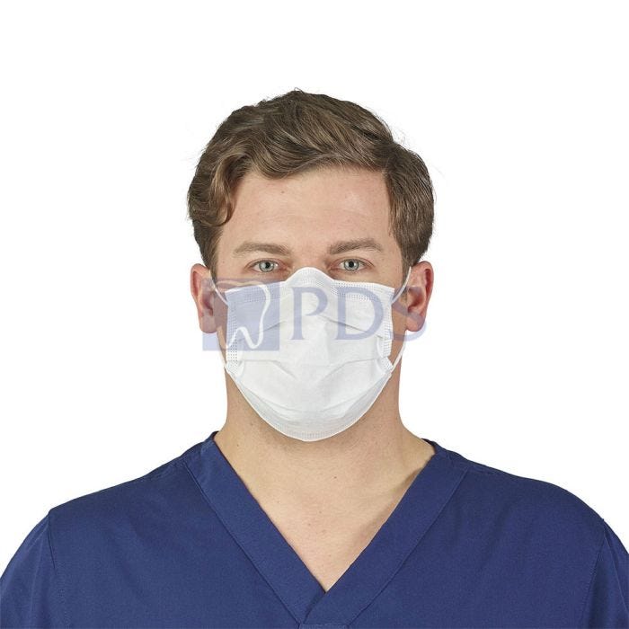 Level 1, Earloop Mask, Blue, 500/cs (US Only)