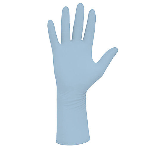 Gloves, Medium, 12" Long with High Tack/Grip Surface, Light Blue, Non-Sterile, 250/bx, 6 bx/cs