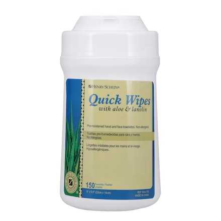 HSI Quick Wipes Wipes Cleanser Pop-Up Container 150/Ea (1044176)