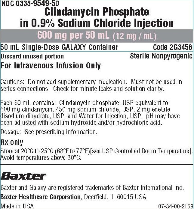 Clindamycin, 0.9% Sodium Chloride Injection, 600mg/ 50 ml, Galaxy Plastic Container, Liquid Premix, 24/cs (Rx) (Item is Non-Returnable) (Continental US Only, Excluding IN and ND) (Product Access Restricted. Check with your sales rep to verify eligibility) (Item on Manufacturer Allocation - Inventory Limited when Available)