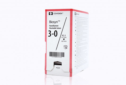 Suture, Cutting, Size 3-0, Undyed, 30", Needle SC-2, Straight, 3 dz/bx (Continental US Only)