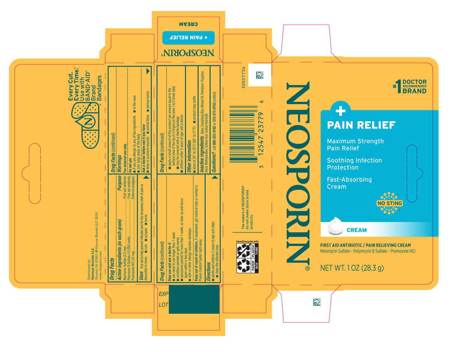 Neosporin Maximum Strength Pain Relief, 1 oz, 6/bx, 4 bx/cs (Continental US+HI Only) (Pricing Subject to Change without Prior Notification)