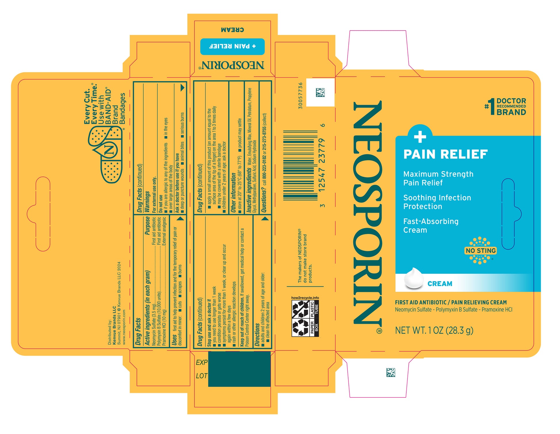 Neosporin Maximum Strength Pain Relief, 1 oz, 6/bx, 4 bx/cs (Continental US+HI Only) (Pricing Subject to Change without Prior Notification)