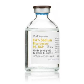 Sodium Bicarbonate, Preservative Free 8.4%, 1 mEq / mL Injection 50 mL (1014130)