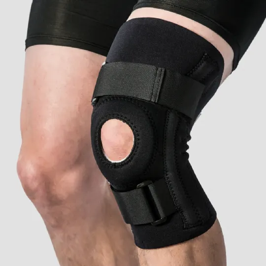 Knee Brace, Allows Full Range of Motion, Neoprene, Open Patella, 2X-Large, 16" - 17", Black