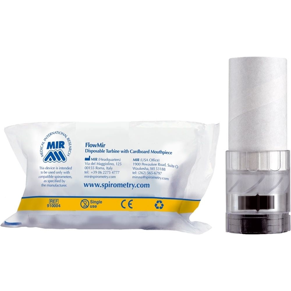 FlowMIR Disposable Turbine, w/Mouthpieces, 60/bx (DROP SHIP ONLY)      