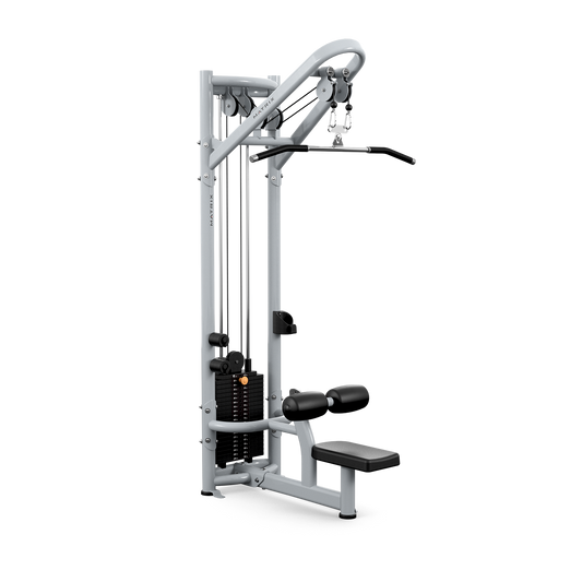 Matrix Aura Lat Pulldown. (DELIVERY SITE SURVEY REQUIRED) Sales into Medical markets in U.S. only (active aging, indep. living, hospital affil., PT, Chiro, Asst. Living, LTC). No sales into Fitness markets (DROP SHIP ONLY)