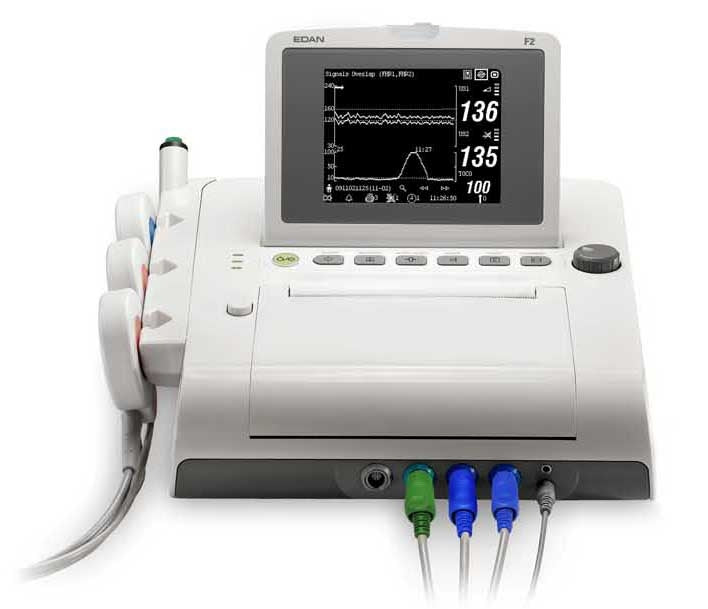 Edan F2 Fetal Monitor, w/5.6" LCD Screen & Twin Monitoring ready