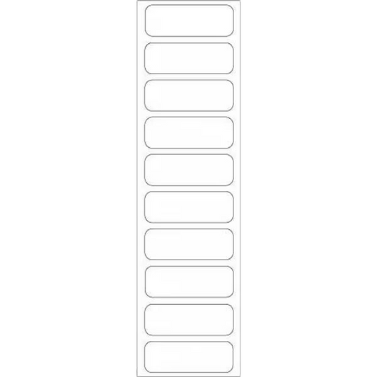 Sterile Label White 1 1/2x1/2" 100/Pk (STER-28)
