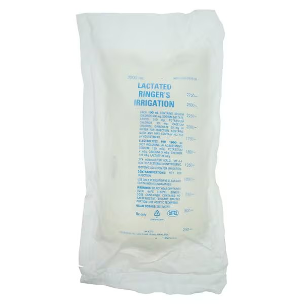 Irrigation Solution Solution Bag Lactated Ringer's 3000mL Bag Container Ea, 4 EA/CA (7828-08)