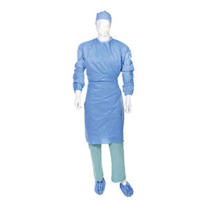 Gown, Surgical, Breathable, SMS, AAMI Level 4,, 4X-Large, Blue, Sterile 12/cs (Continental US Only)