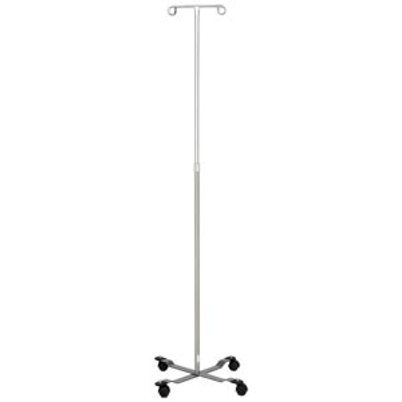 IV Stand, Washable Cart, 2 Hook Ram's Horn, 5 Leg Base On Unhooded Washable Casters (DROP SHIP ONLY)