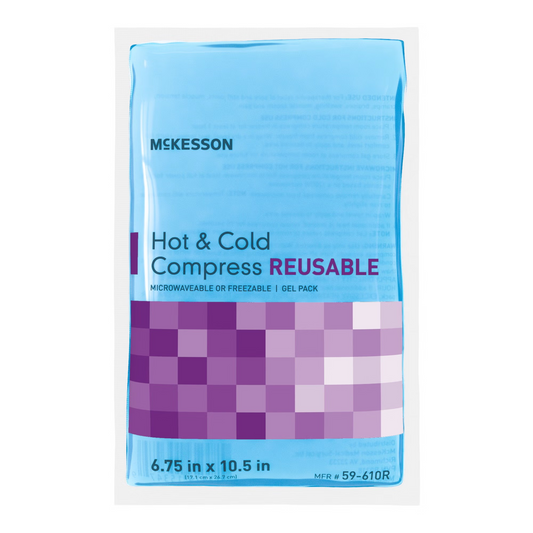 Hot / Cold Pack McKesson General Purpose Large 6-3/4 X 10-1/2 Inch Gel Reusable 24/cs (59-610R)