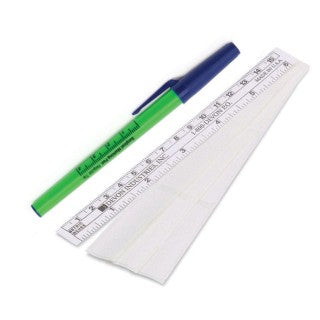 Traditional Skin Marker with Ruler/ Labels, 4cm Barrel Ruler, Taper Tip, Sterile, 50/bx (Continental US Only)