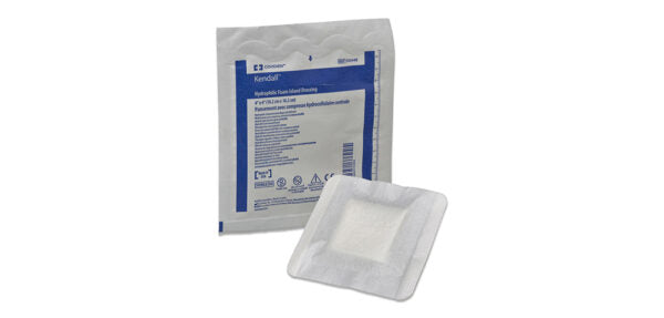 Foam Island Dressing, 6" x 6", 4" x 4" Pad, 10/bx, 5 bx/cs (Continental US Only)