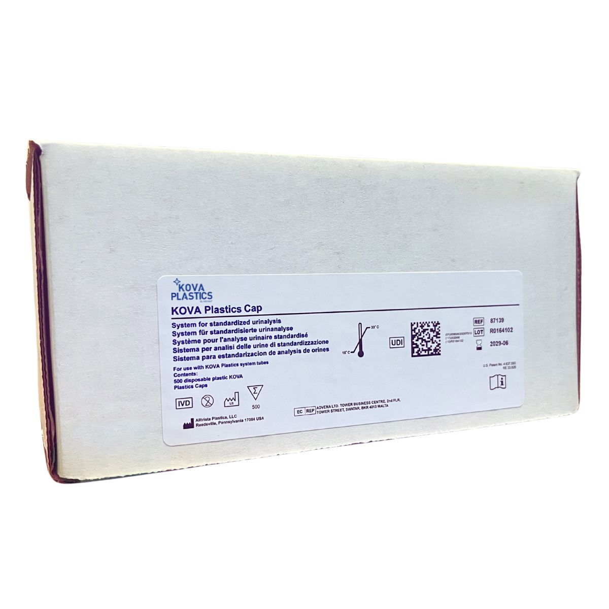 Flexible Cap with Flip Tabs, 500/pk