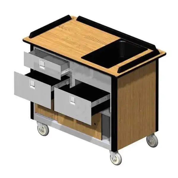 Stainless Steel 36-1/2"W X 29"D X 40"H External & 25-1/2"W X 25"D X 29-1/4"H Internal Closed Case Cart W/Perforated Stainless Steel Shelving; One Door & One Compartment W/24" Shelf Width; Two 5" St&ard Casters W/Swivel Brake; Built To Sterile Guard Specifications; Welded Construction, Exterior Push H&les, Sealed Doors, Positive Lock Door Latches & One Piece Continuous Wrap-Around Channel W/One-Piece Shell; Cross-Broke Floor Is Angled To The Middle W/Small Holes