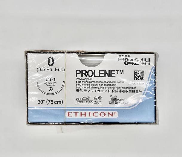 Suture, Taper Point, Size 0, 30", Blue Monofilament, Needle CT-1, _ Circle, 3 dz/bx (Continental US Only)