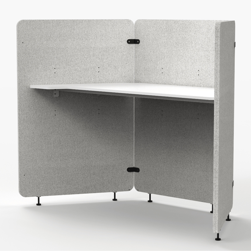 Acoustic, 3 Panels, RECLAIM, Work Pod, Overall: 60"W x 40"D x 4"H (DROP SHIP ONLY)