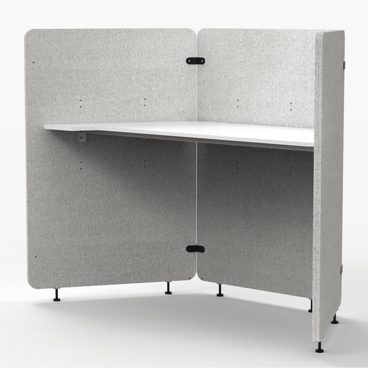 Acoustic, 3 Panels, RECLAIM, Work Pod, Overall: 60"W x 40"D x 4"H (DROP SHIP ONLY)