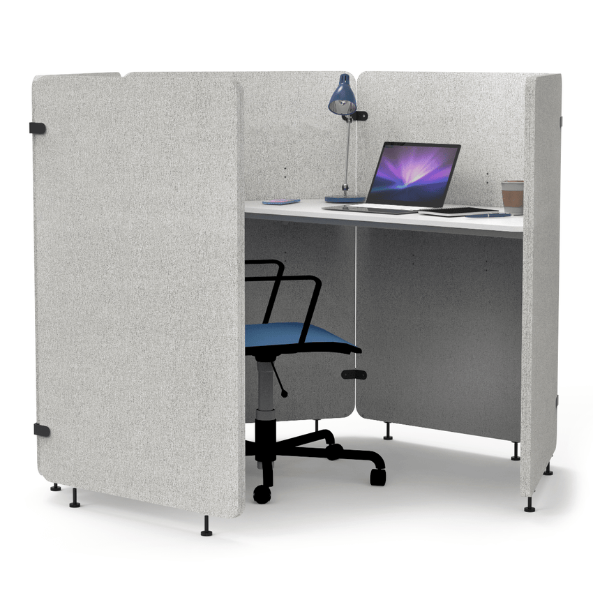 Acoustic, 5 Panels, RECLAIM, Work Pod, Overall: 60"W x 40"D x 4"H (DROP SHIP ONLY)