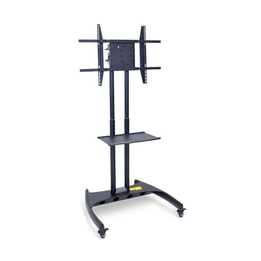 TV Stand with Mount, Rotating, Adjustable-Height, 32.75"W x 28.75"D x 46.5"-62.5"H, Fits TV sizes 40"-60", 90 Rotation, (4) 2" Nylon Casters with Locking Brakes, Steel Frame, Maximum Weight Capacity 100 lbs., Assembly Required (DROP SHIP ONLY)