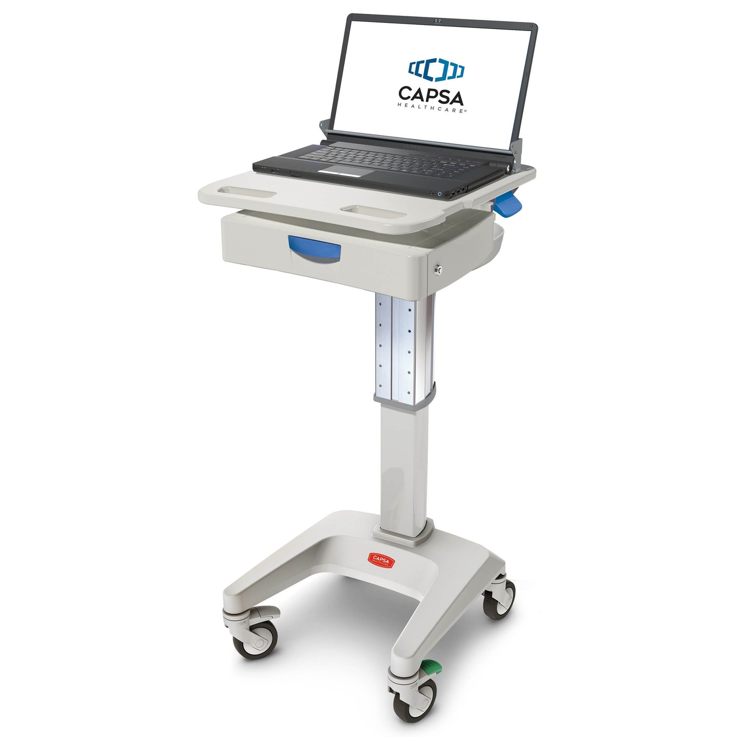 Laptop Cart, Basic, 1-3" Drawers, No Power (DROP SHIP ONLY)