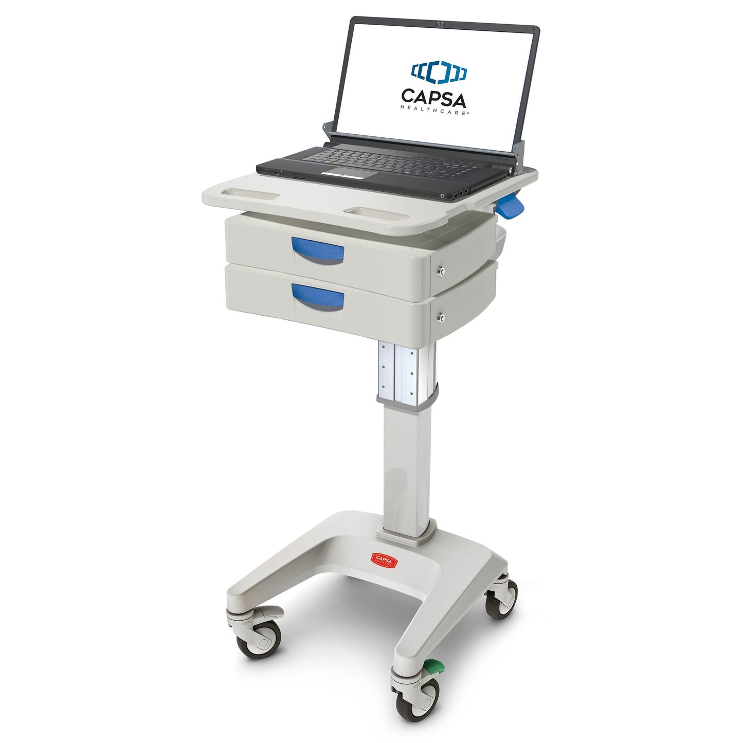 Laptop Cart, Basic, 2-3" Drawers, No Power (DROP SHIP ONLY)