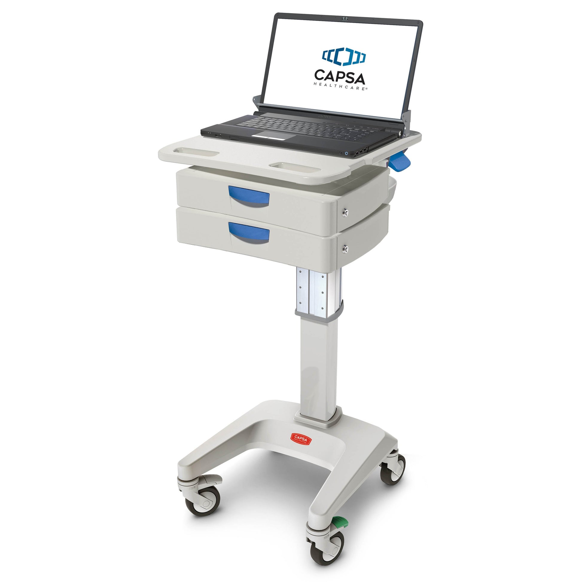 Laptop Cart, Basic, 2-3" Drawers, No Power (DROP SHIP ONLY)