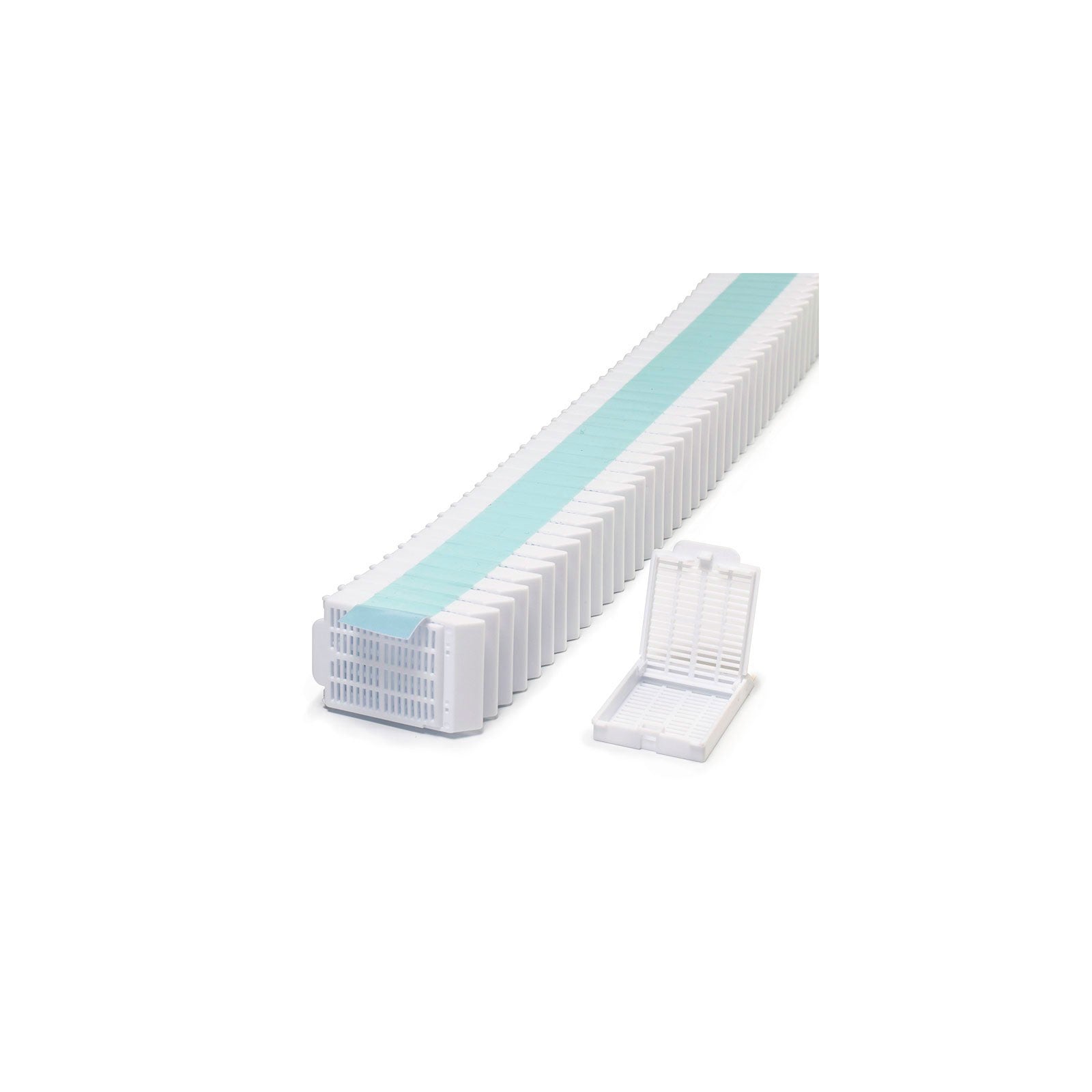 Histosette II Cassettes in Quickload Stack (Taped), Tissue, White, 2000/cs