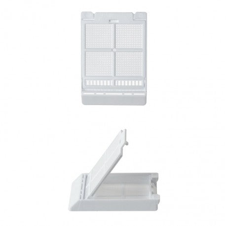 Micromesh Biopsy Cassette, Quickload 45 Angle Stack (Taped), Acetal, Lilac, Bulk, 2000/cs