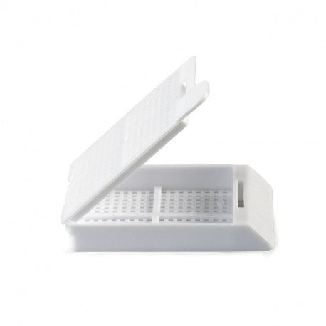 Swingsette Biopsy Cassette, 45 Angle, Acetal, Base & Lid Packaged Separately, Peach, Bulk, 1000/cs