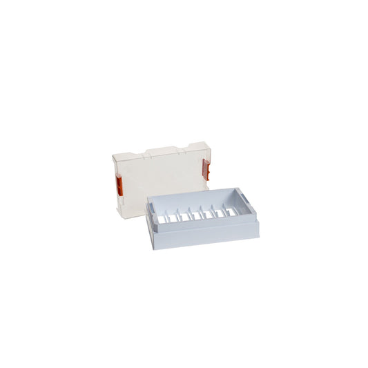 CroySette Frozen Tissue Storage Boxes, 21 Places, Autoclavable, White, 10/cs