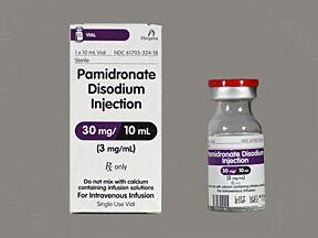 Pamidronate Disodium Injection, 3 mg/ml, 10 ml Vial, Single Dose, Glass Fliptop Vial (Rx) (Item is Non-Returnable) (We must have your Wholesale Drug License on File before shipping this product) (US Only, Excluding IN and ND)