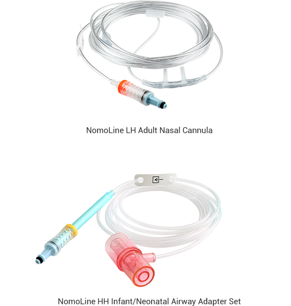NomoLine-O HH Adult Nasal/Oral CO2 Cannula with O2, 2m, 25/bx (for Long-term use in high-humidity conditions; Non-intubated patietns; Supplemental oxygen; Microstream devices) 28/bx (Rx) (Continental US & Puerto Rico Only)