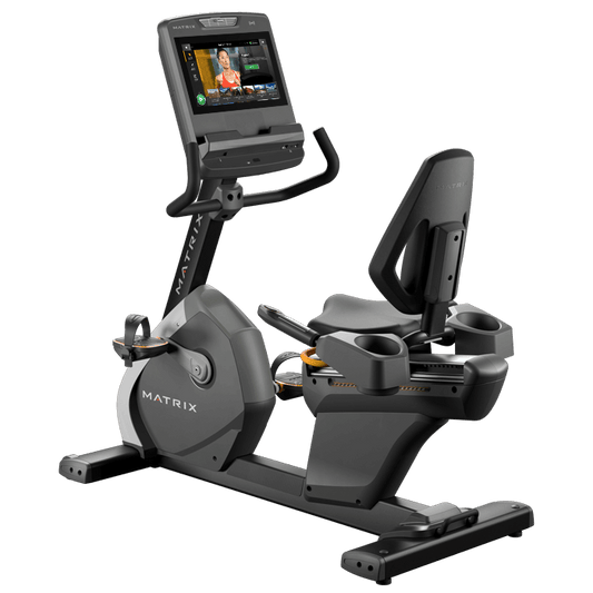 Performance Recumbent Cycle w/Touch Console (16" WiFi-enabled Touchscreen LCD), 6.9" pedal spacing, 400 lbs. max weight capacity. (DELIVERY SITE SURVEY REQUIRED) Sales into Medical markets in U.S. only (active aging, indep. living, hospital affil., PT, Chiro, Asst. Living, LTC). No sales into Fitness markets. (DROP SHIP ONLY)