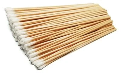 Cotton Tipped Applicator 6 in Wood Handle Sterile 100Pks/2, 10 BX/CA (1009249)