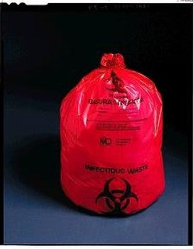 Laundry Bag, 30" x 43", Green/ Printed, 16 mic, 250 rl/cs