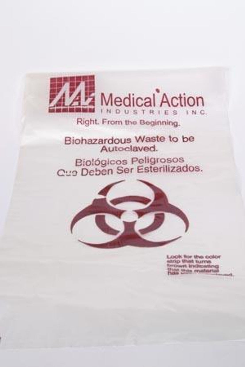 Bag, Clear, 36" x 35", External Indicator, Maximum Autoclave Temp. 280F, 100/cs