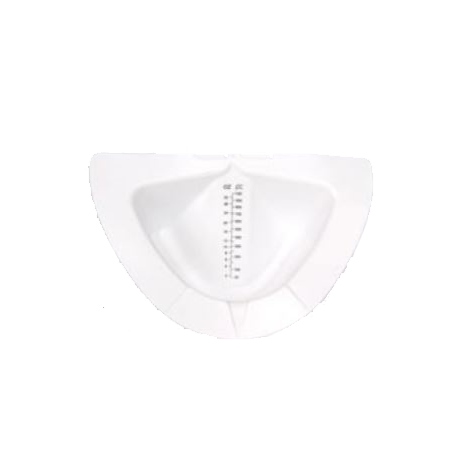 Commode Specimen Collection Container with Support Ring, Graduated, White, 1 Qt, 100/cs